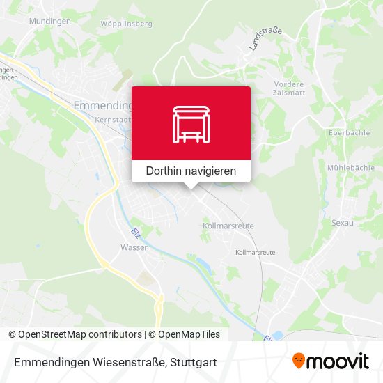 Emmendingen Wiesenstraße Karte