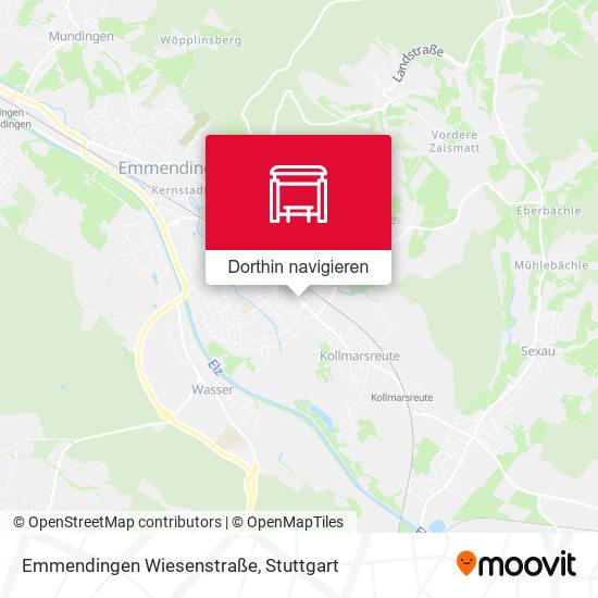 Emmendingen Wiesenstraße Karte