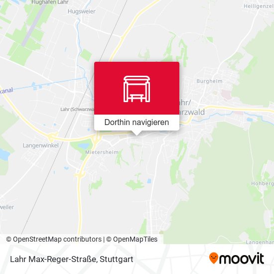 Lahr Max-Reger-Straße Karte