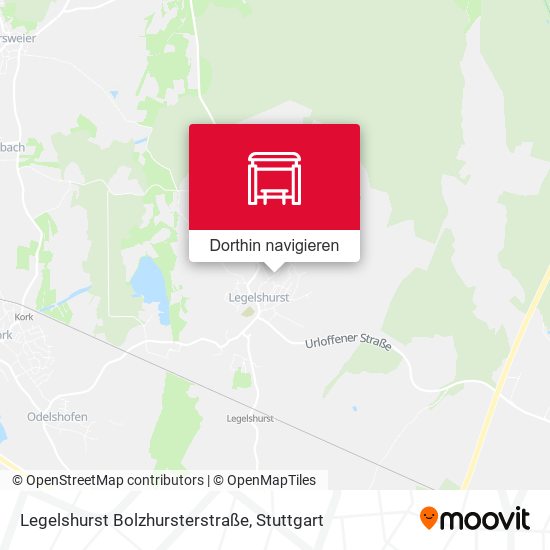 Legelshurst Bolzhursterstraße Karte