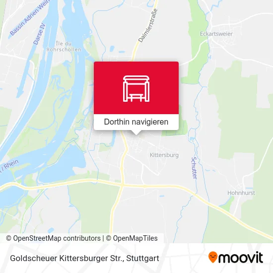 Goldscheuer Kittersburger Str. Karte