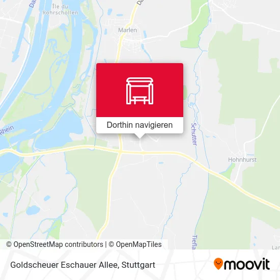 Goldscheuer Eschauer Allee Karte