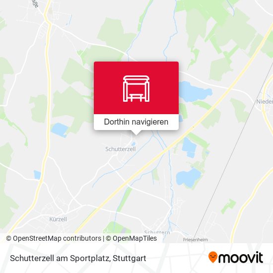 Schutterzell am Sportplatz Karte