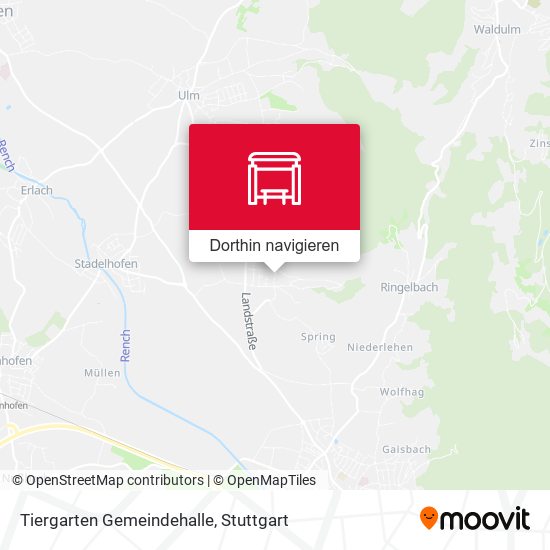 Tiergarten Gemeindehalle Karte
