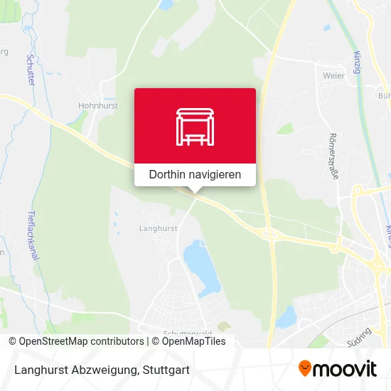 Langhurst Abzweigung Karte