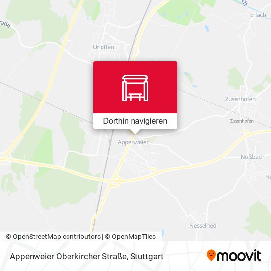 Appenweier Oberkircher Straße Karte