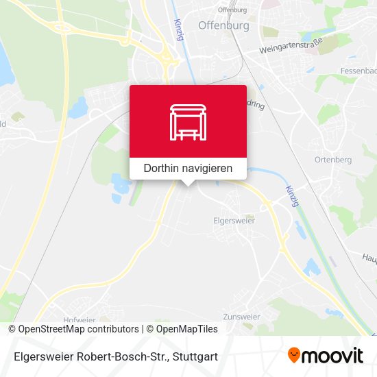 Elgersweier Robert-Bosch-Str. Karte
