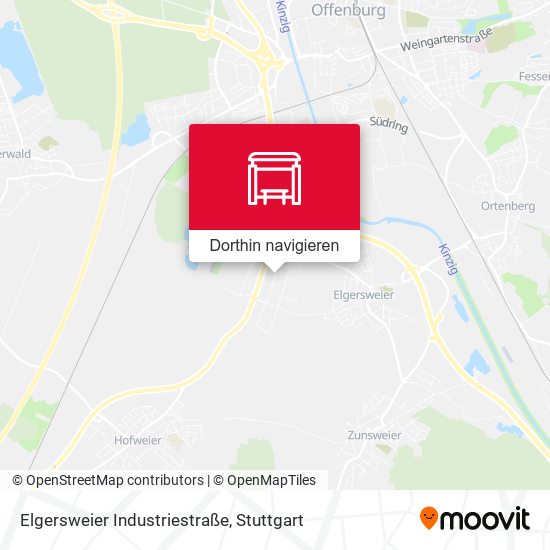 Elgersweier Industriestraße Karte