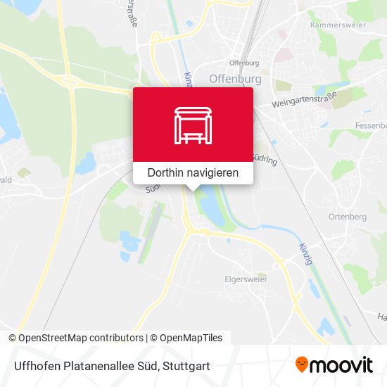Uffhofen Platanenallee Süd Karte