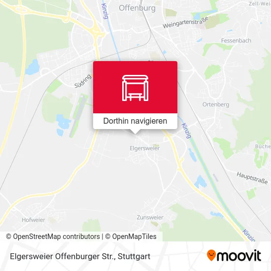 Elgersweier Offenburger Str. Karte