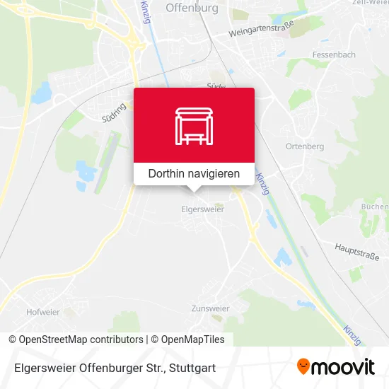 Elgersweier Offenburger Str. Karte