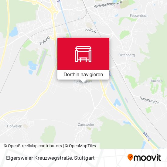 Elgersweier Kreuzwegstraße Karte