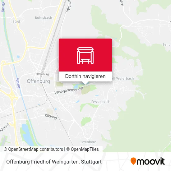 Offenburg Friedhof Weingarten Karte