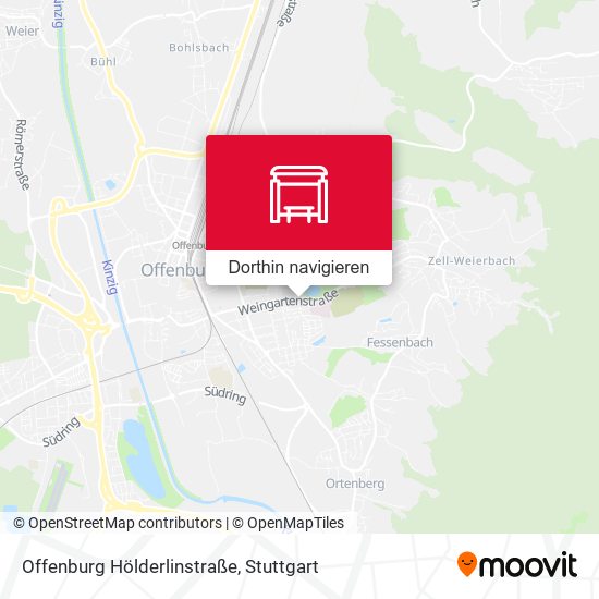 Offenburg Hölderlinstraße Karte