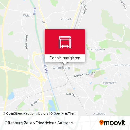 Offenburg Zeller/Friedrichstr Karte