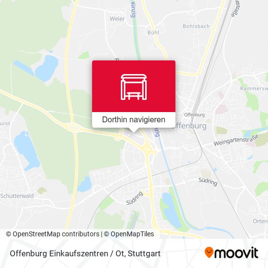 Offenburg Einkaufszentren / Ot Karte