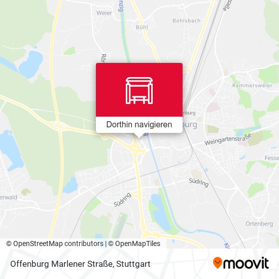 Offenburg Marlener Straße Karte