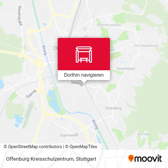 Offenburg Kreisschulzentrum Karte