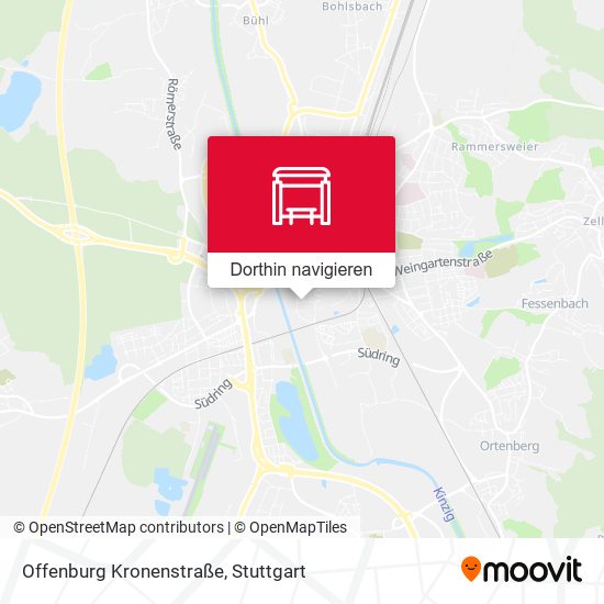 Offenburg Kronenstraße Karte