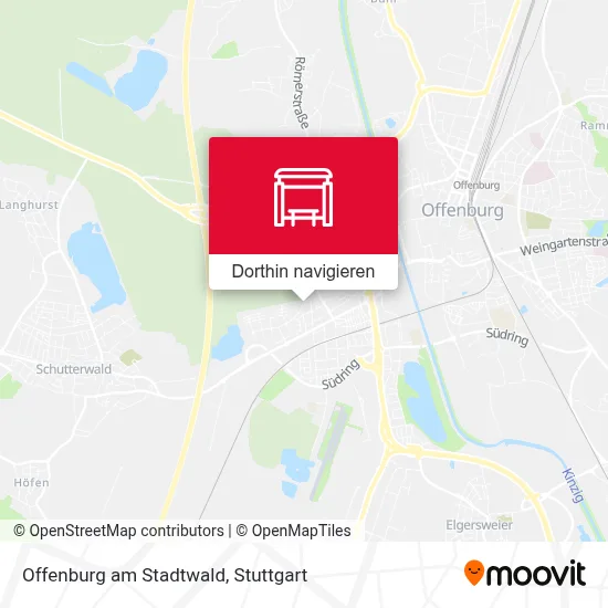 Offenburg am Stadtwald Karte