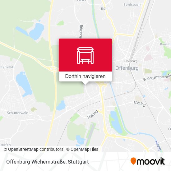 Offenburg Wichernstraße Karte