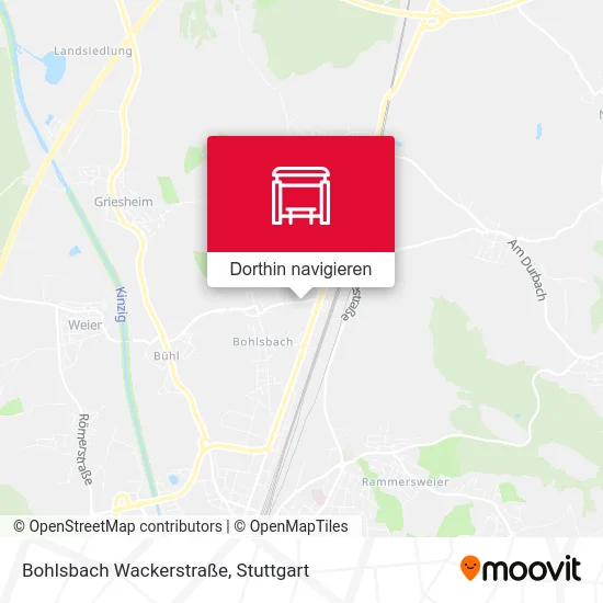 Bohlsbach Wackerstraße Karte
