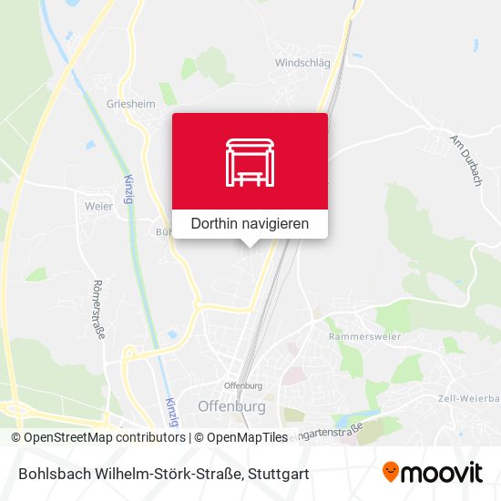 Bohlsbach Wilhelm-Störk-Straße Karte