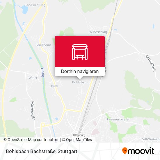 Bohlsbach Bachstraße Karte