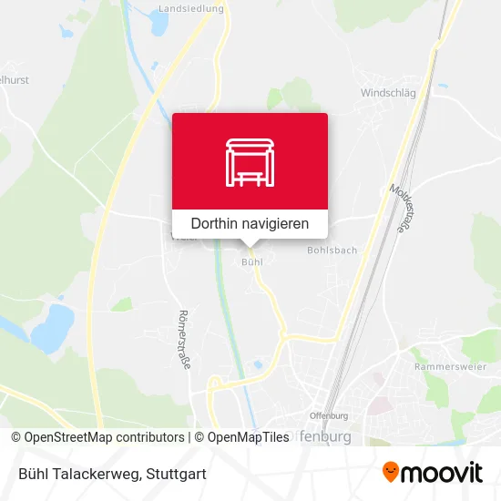 Bühl Talackerweg Karte