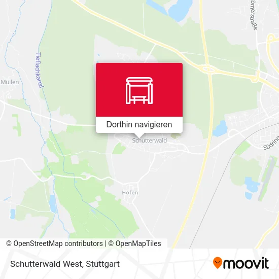 Schutterwald West Karte