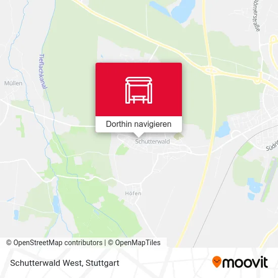 Schutterwald West Karte