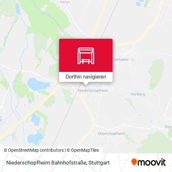 Niederschopfheim Bahnhofstraße Karte