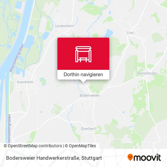 Bodersweier Handwerkerstraße Karte