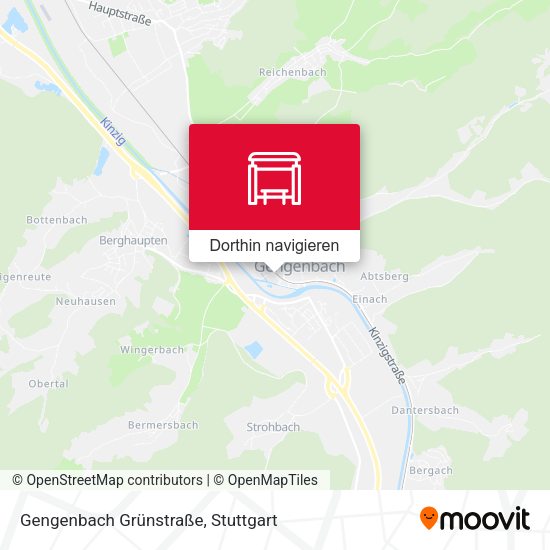 Gengenbach Grünstraße Karte