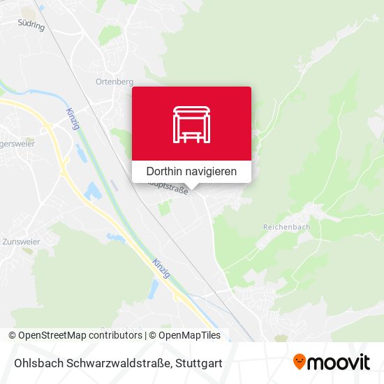 Ohlsbach Schwarzwaldstraße Karte