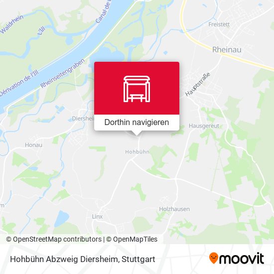 Hohbühn Abzweig Diersheim Karte