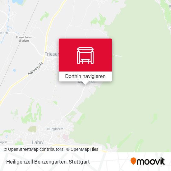 Heiligenzell Benzengarten Karte