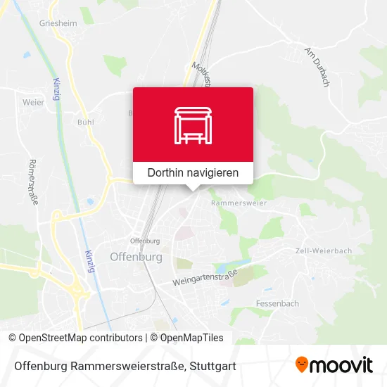 Offenburg Rammersweierstraße Karte
