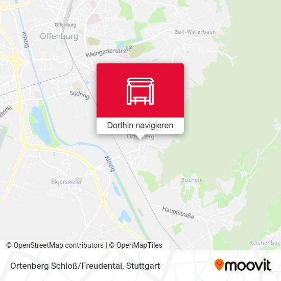 Ortenberg Schloß/Freudental Karte