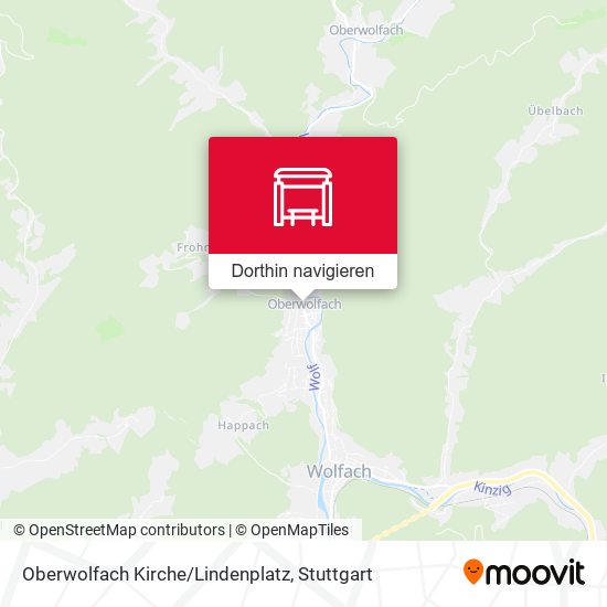 Oberwolfach Kirche/Lindenplatz Karte