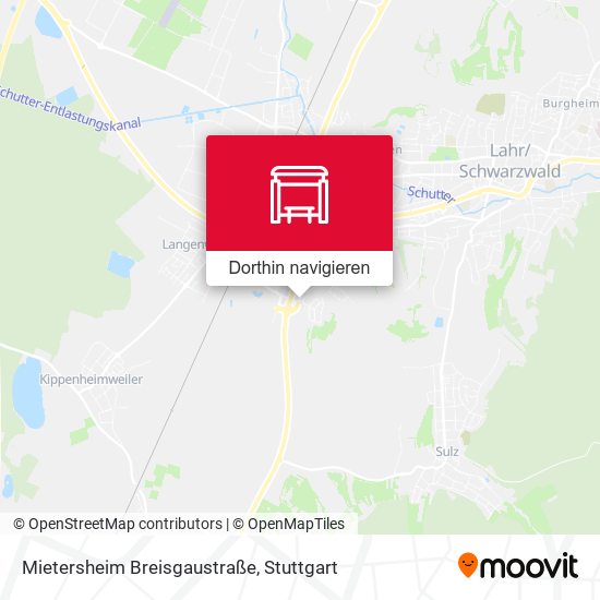 Mietersheim Breisgaustraße Karte