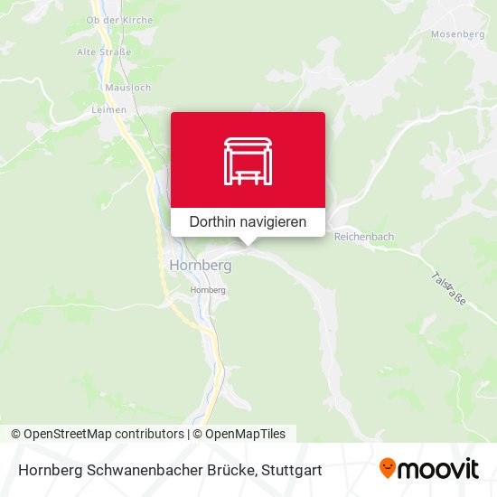 Hornberg Schwanenbacher Brücke Karte