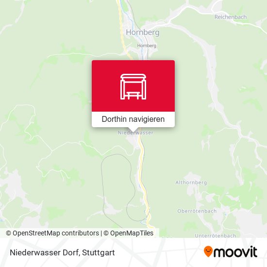 Niederwasser Dorf Karte