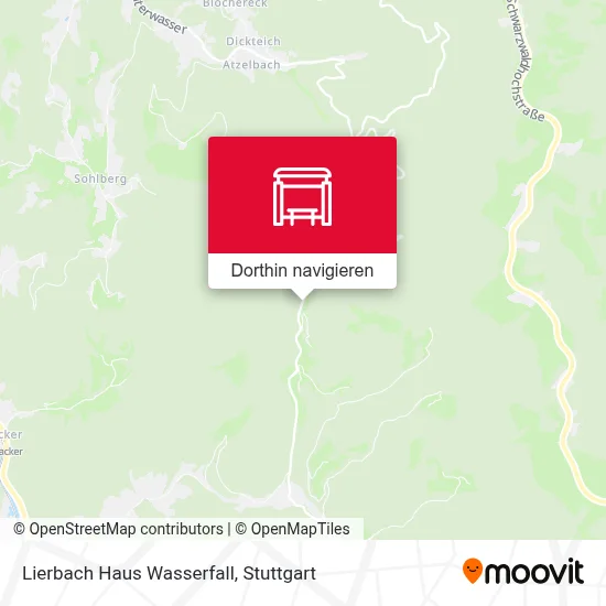 Lierbach Haus Wasserfall Karte