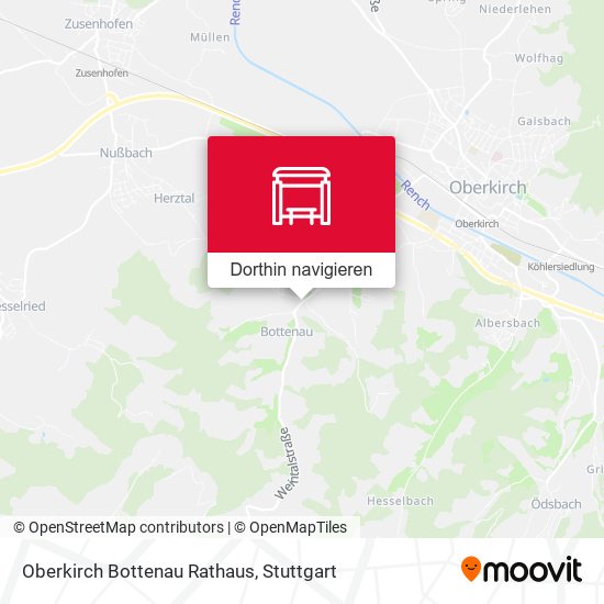 Oberkirch Bottenau Rathaus Karte