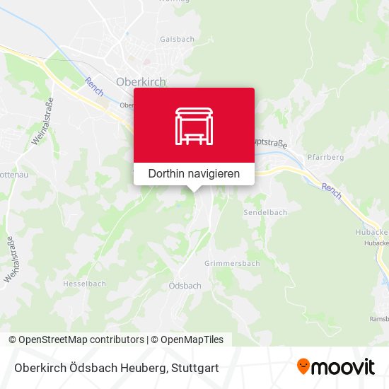 Oberkirch Ödsbach Heuberg Karte