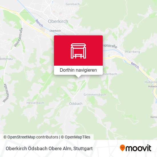 Oberkirch Ödsbach Obere Alm Karte