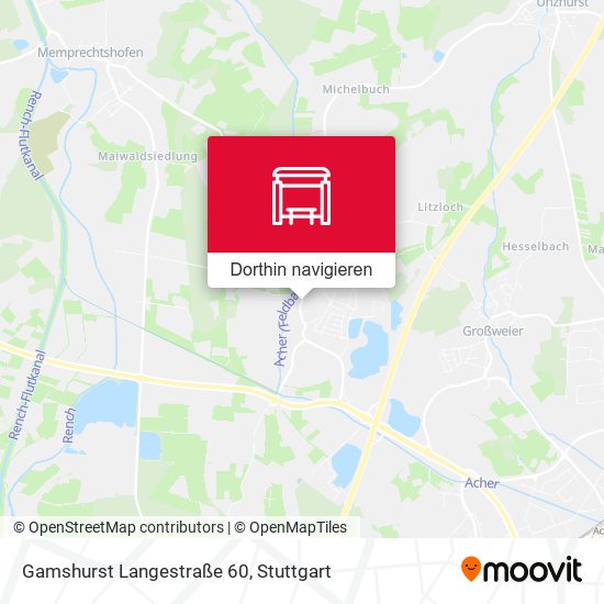 Gamshurst Langestraße 60 Karte