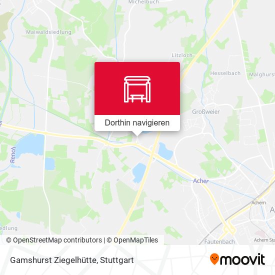 Gamshurst Ziegelhütte Karte