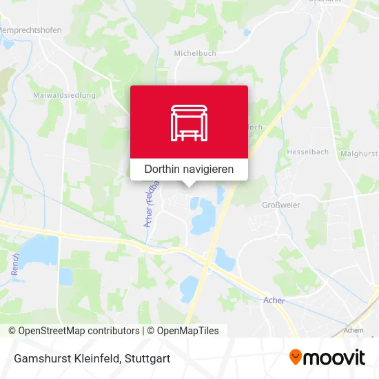 Gamshurst Kleinfeld Karte